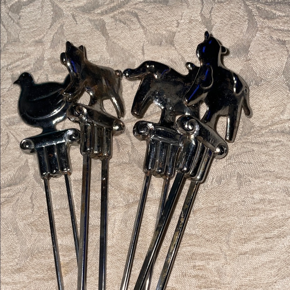 Silver Animal-Themed bbq. Skewers